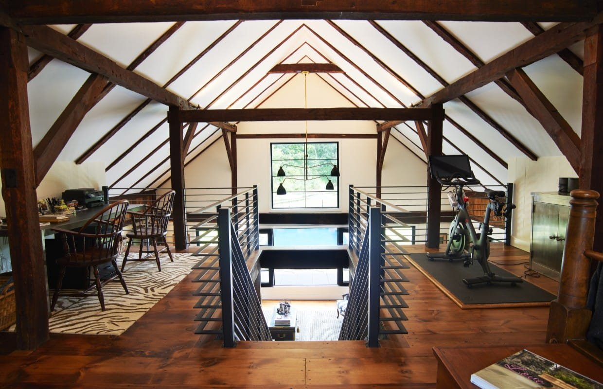 Pool house barn loft
