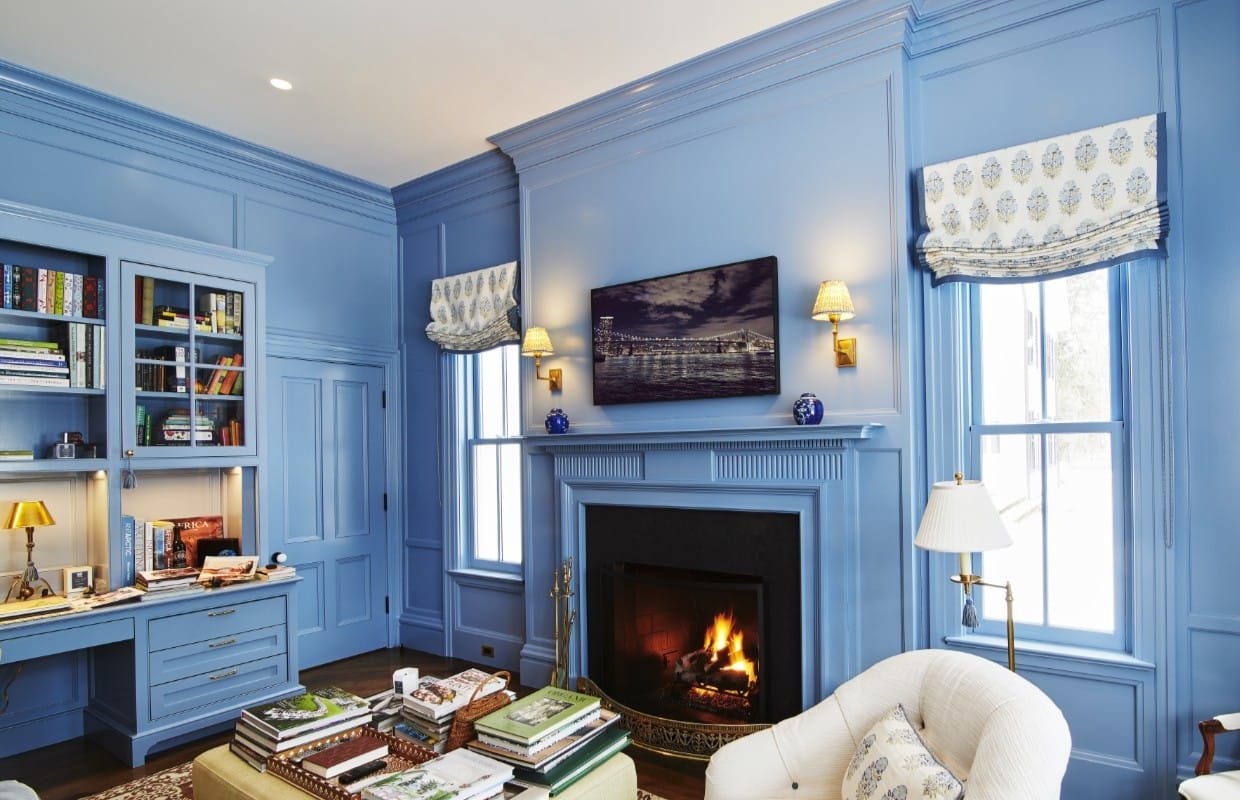 Blue Home Office