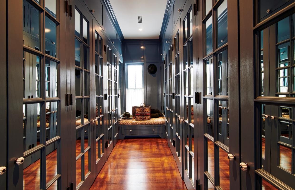 Narrow Master Closet