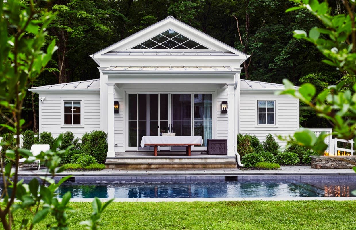 Pool House Traditional and Sleek