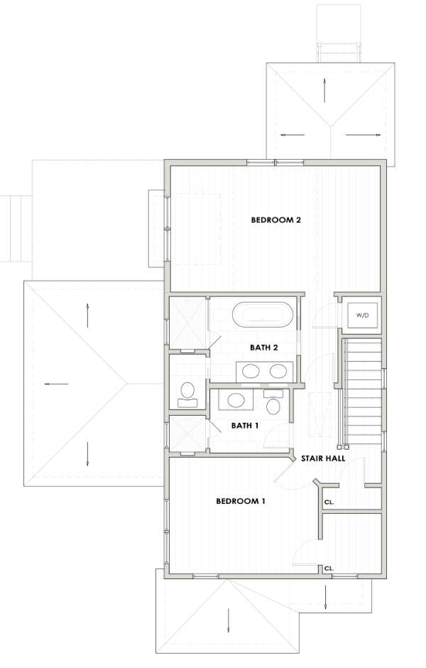 Beacon House Revival: Second Floor Plan Before