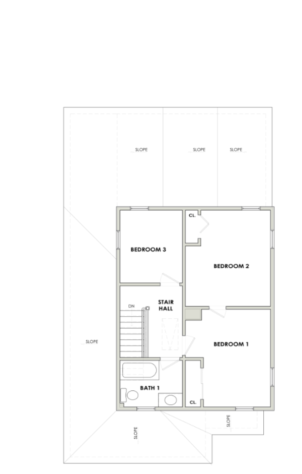 Beacon House Revival: Second Floor Plan Before